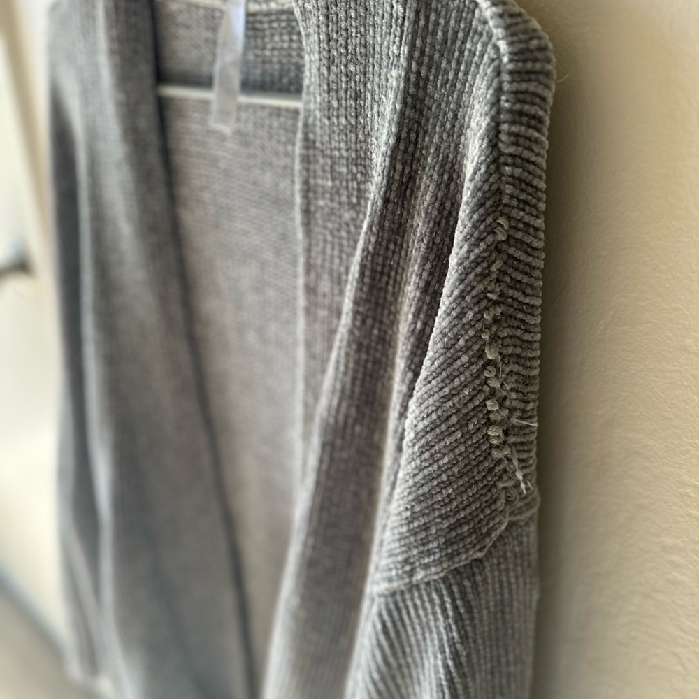 Lane Bryant Cacique Oversized Silver Chenile Women's Lounge Cardigan 26/28 SALE! - Picture 11 of 11